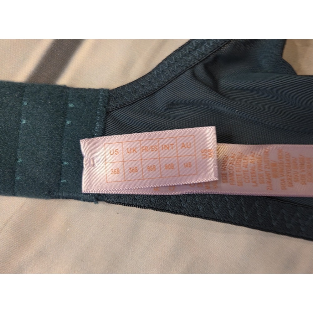Savage X Fenty NWT 36B Unlined‎ Lace Demi Bra Shining Star-Wildflower Blue - Picture 11 of 11